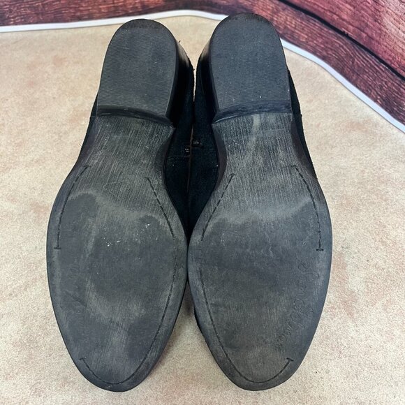 Sam Edelman Penrose Black Suede Studded Ankle Booties - Picture 10 of 15